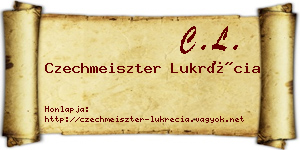 Czechmeiszter Lukrécia névjegykártya